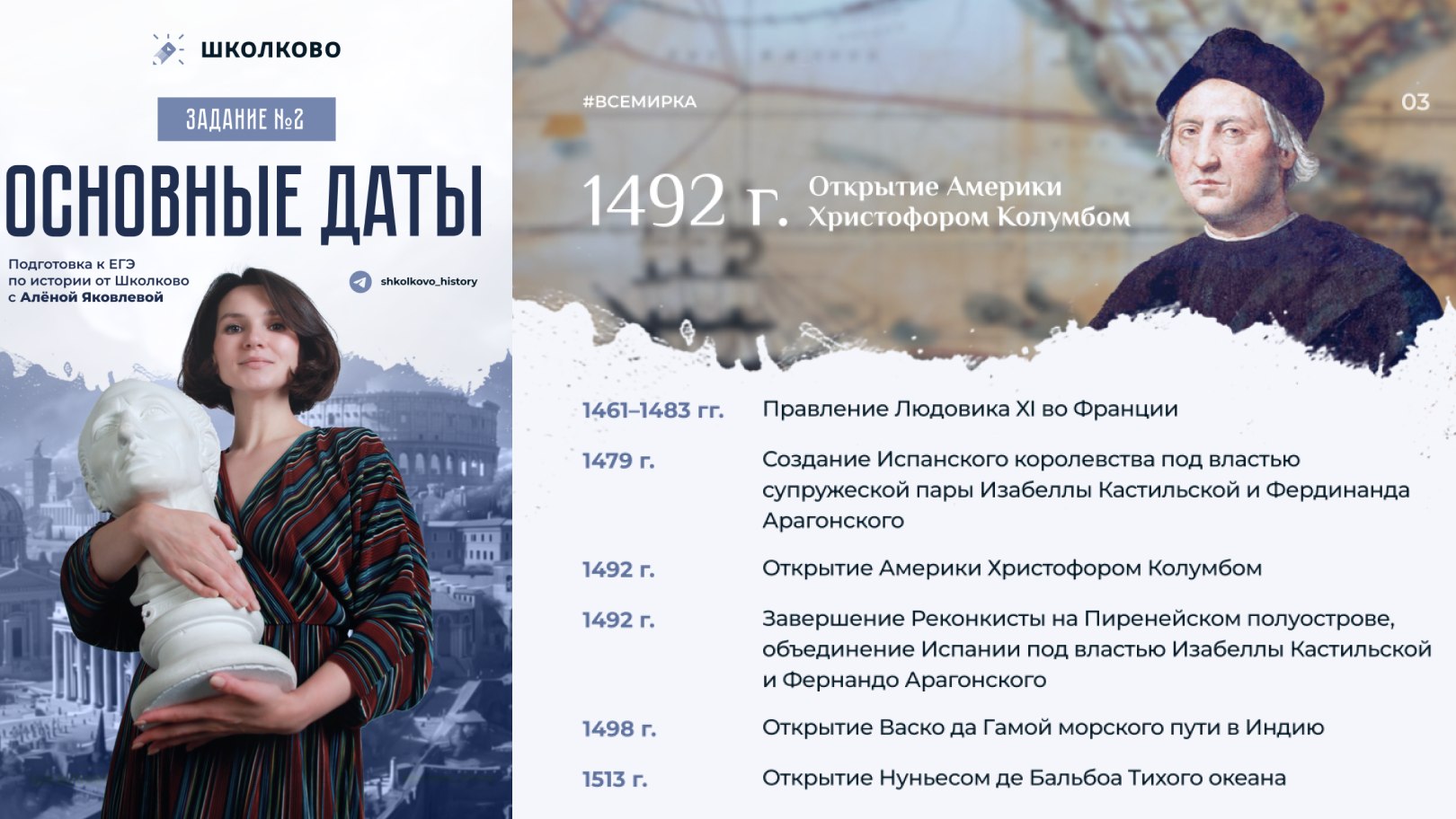 Алёнины истории. ЕГЭ история Школково