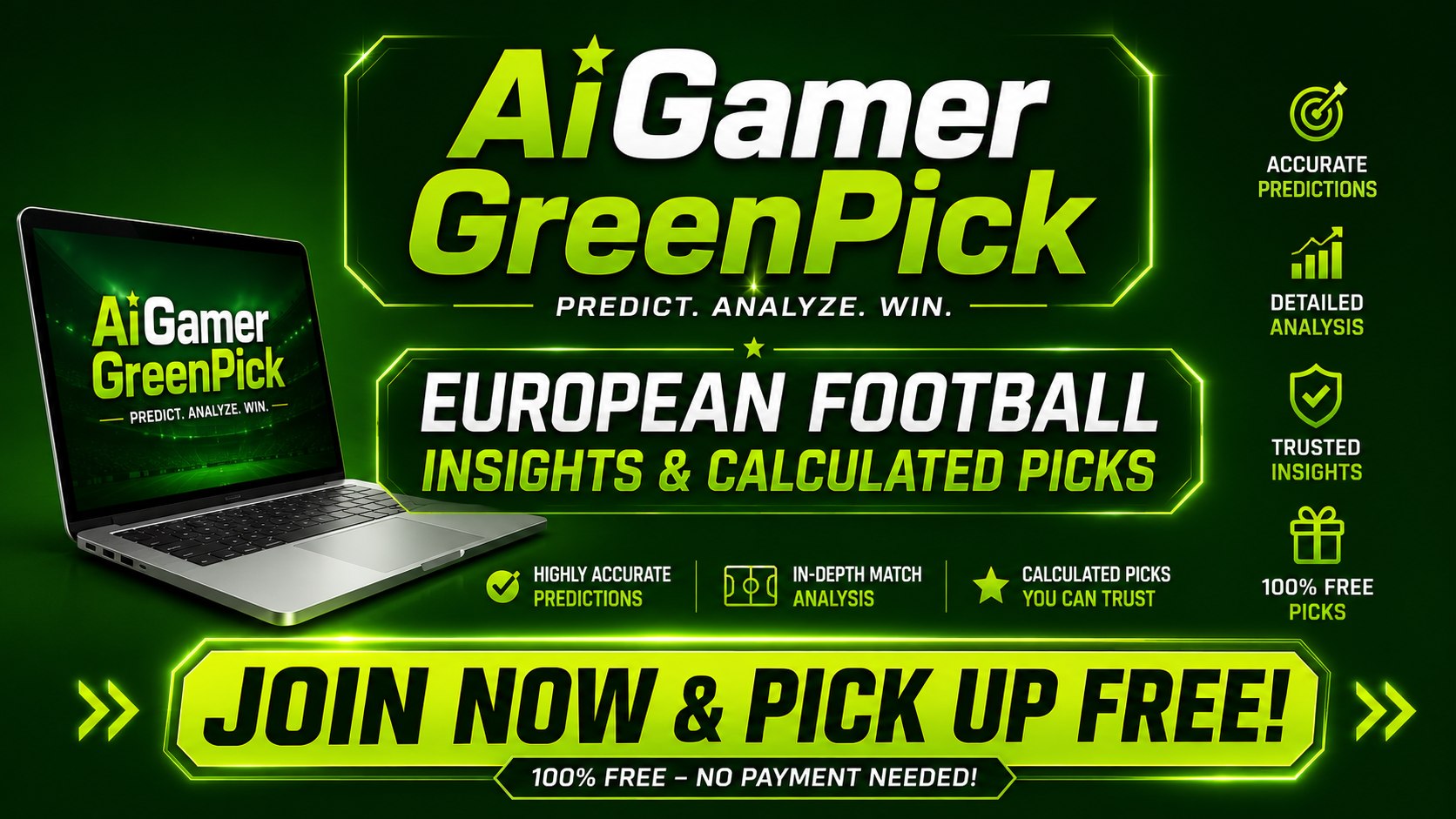 AI GAMER | GREEN PICKS ⚽️