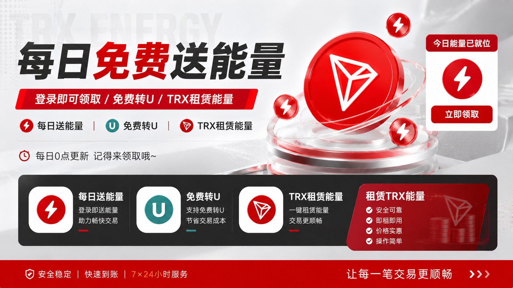 免费能量闪租—每日签到送两笔