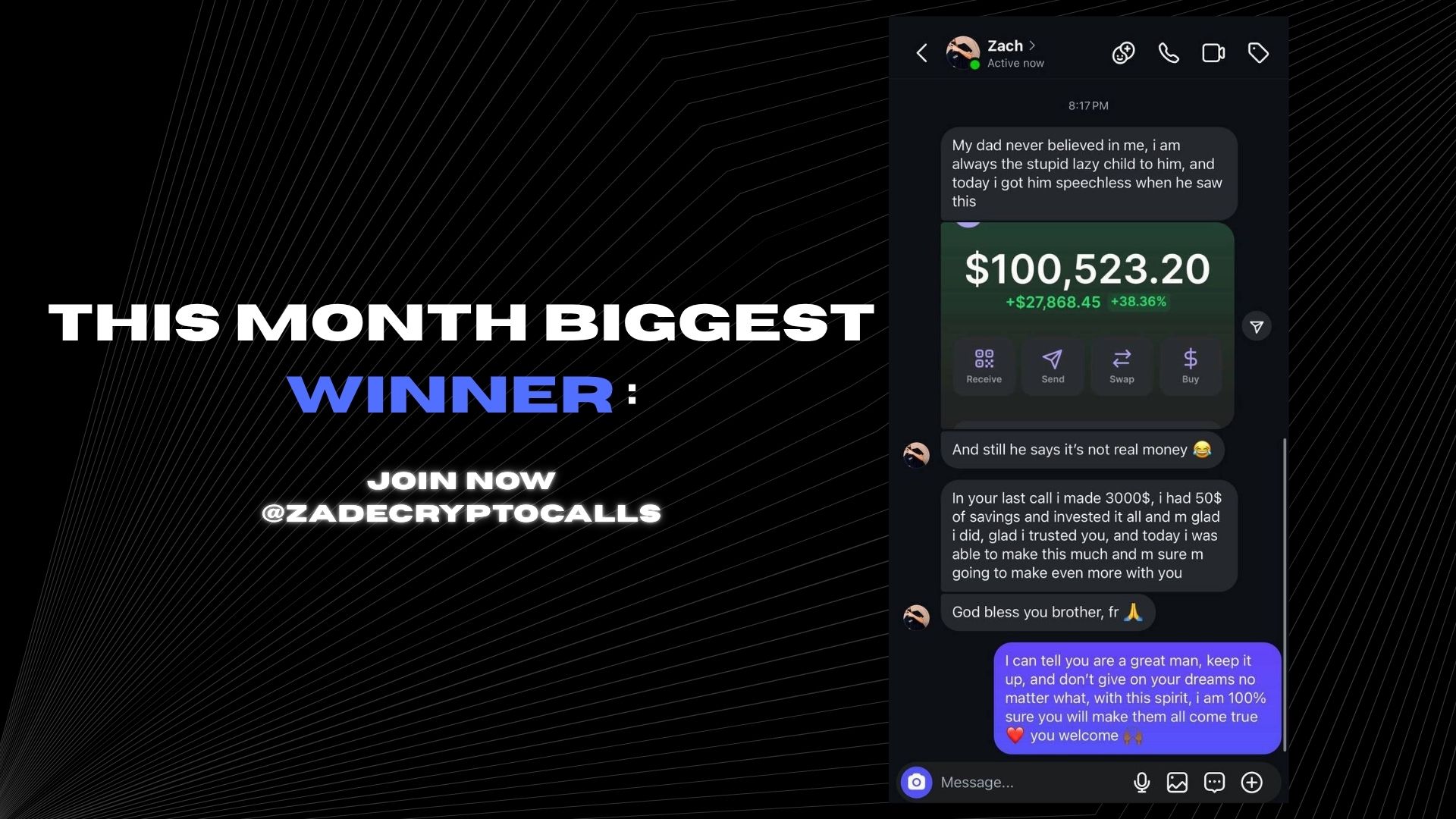 Zade Crypto Calls