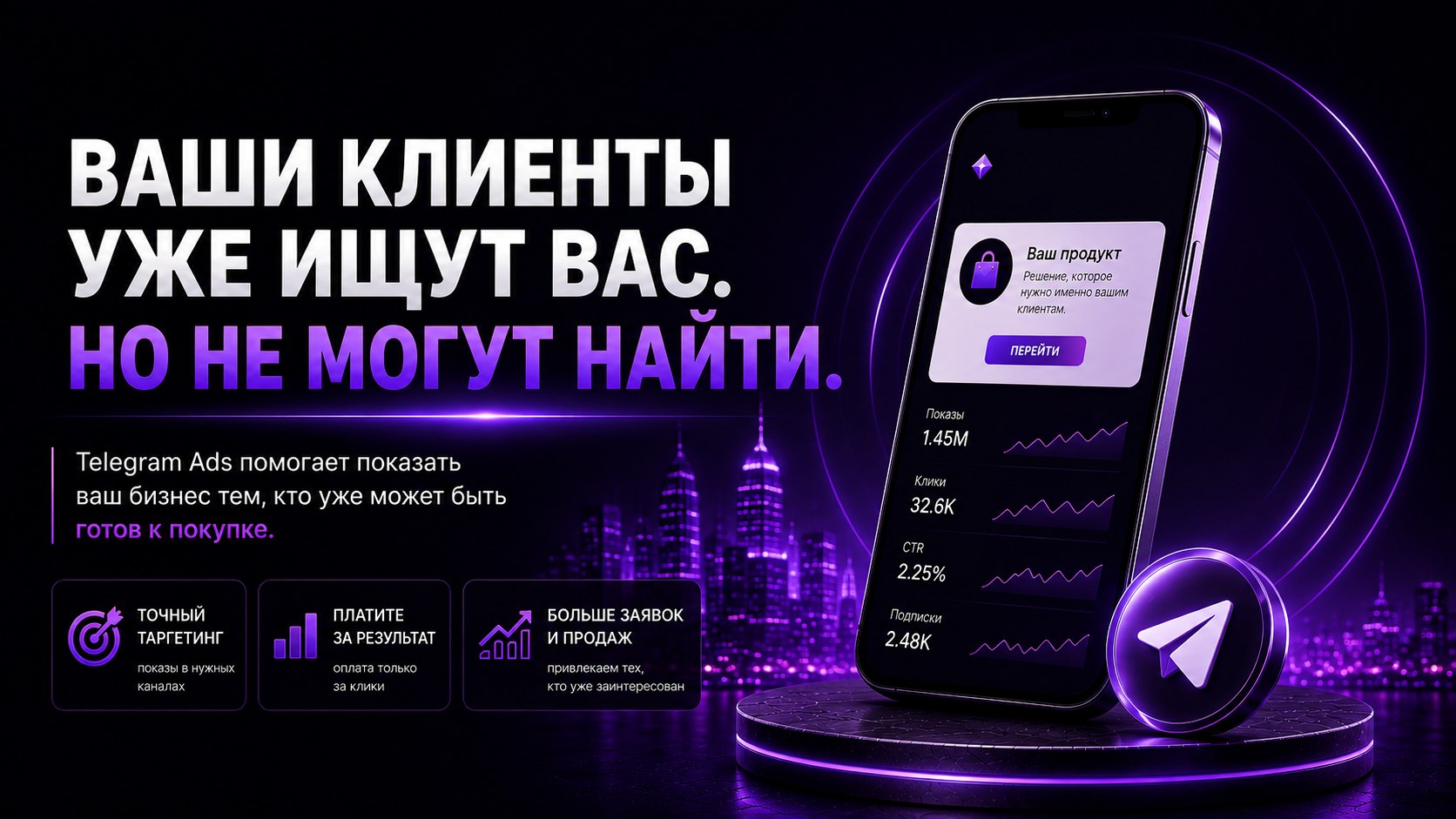 Хавра,реклама в Telegram для бизнеса