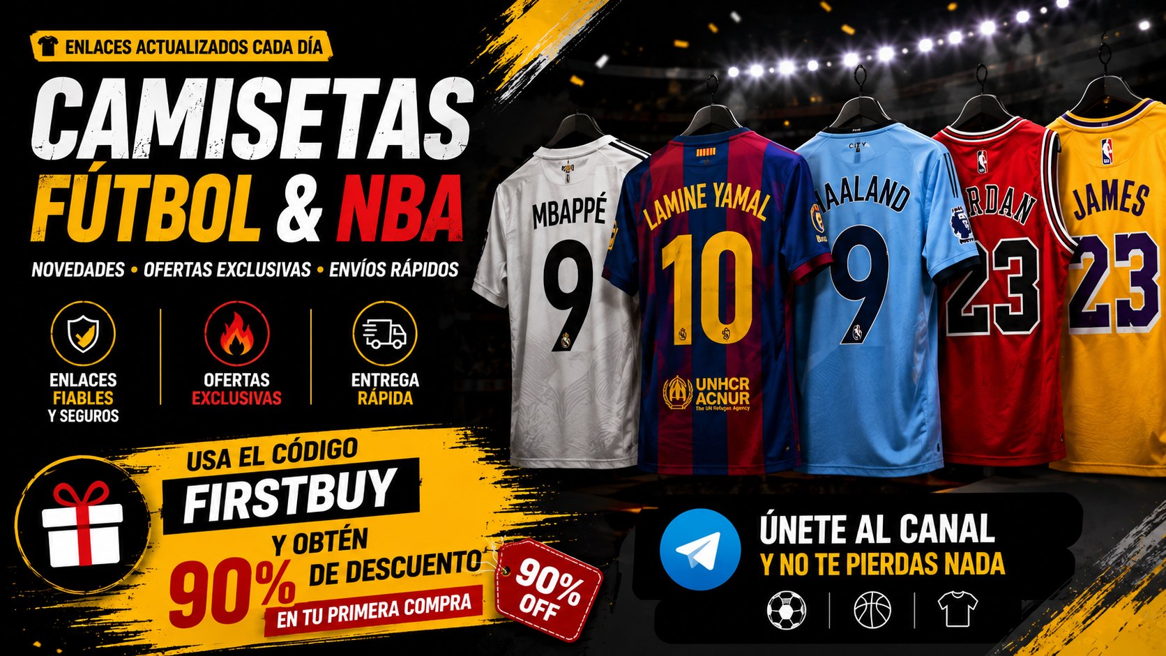 Camisetas Futbol y NBA