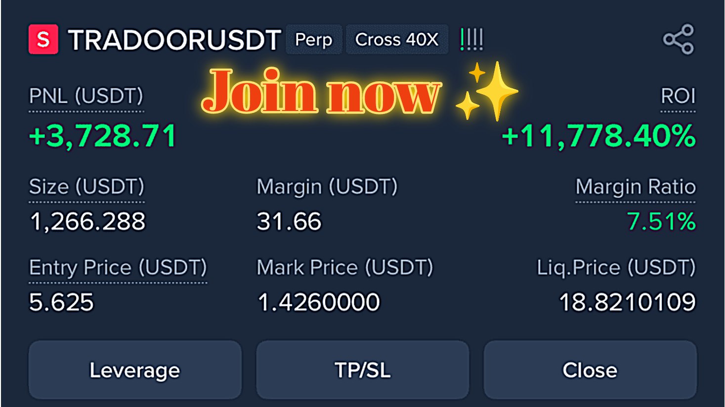 We take off (crypto trading)